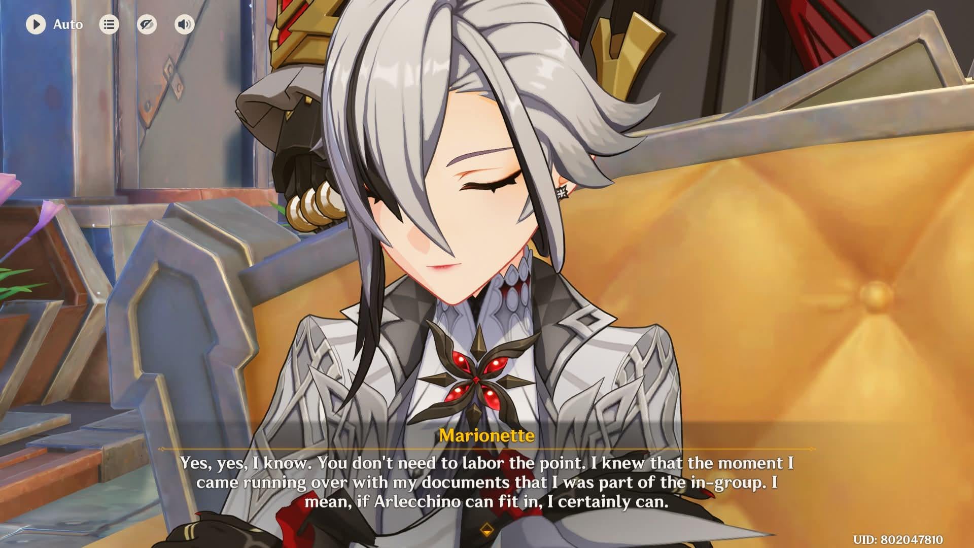 Arlecchino looking this smug is not in my Nod-Krai bingo card
