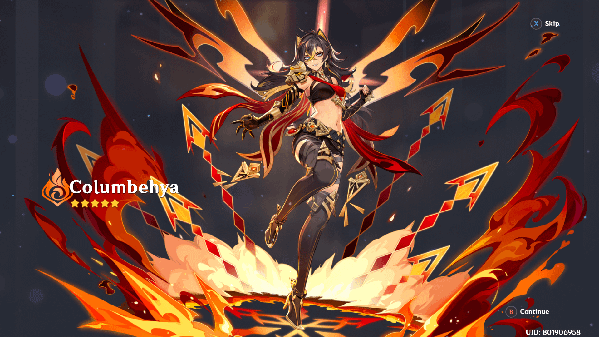 Why does my Columbina have Pyro vision?