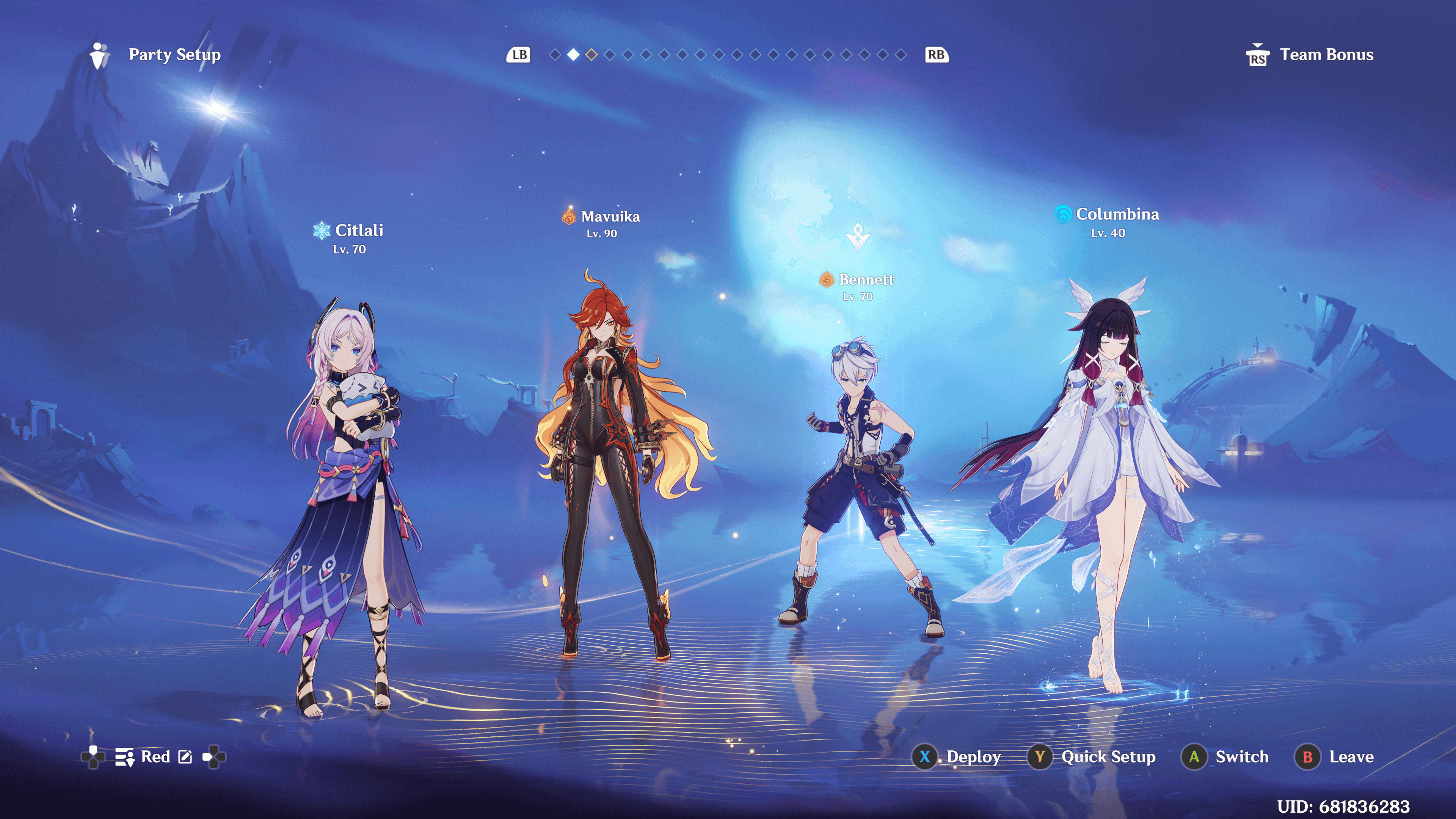 Can I use columbina on this team