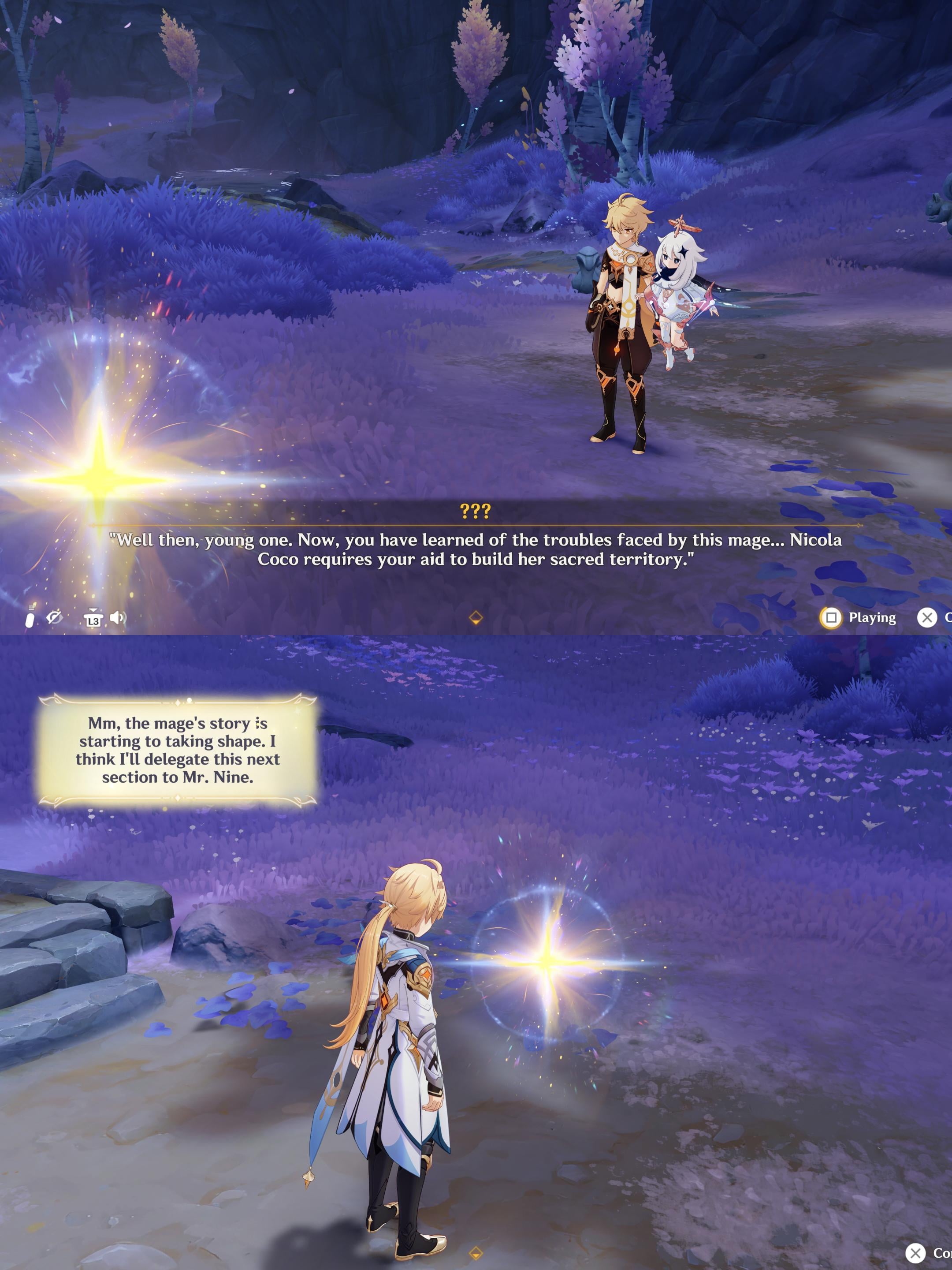 The new traveler outfit looks nice, but the usage of it is inconsistent even within a single mission