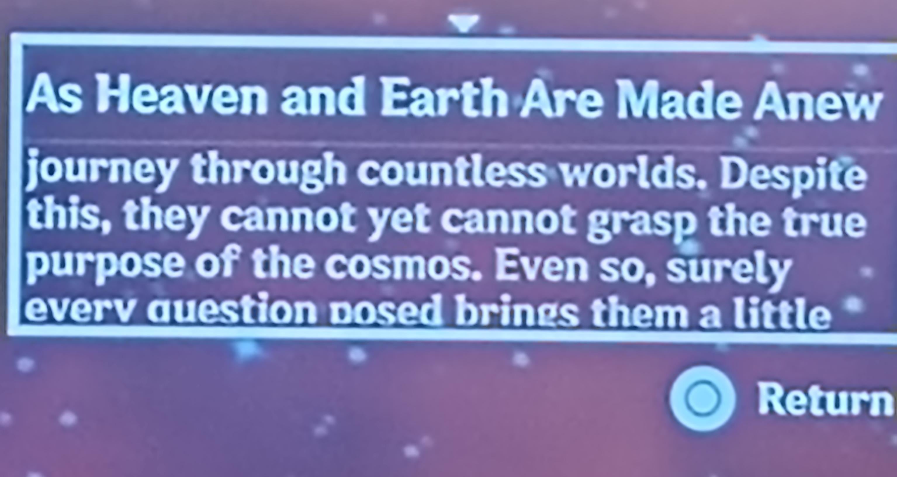 Traveler gets ONE outfit in years and the small description gets a typo?