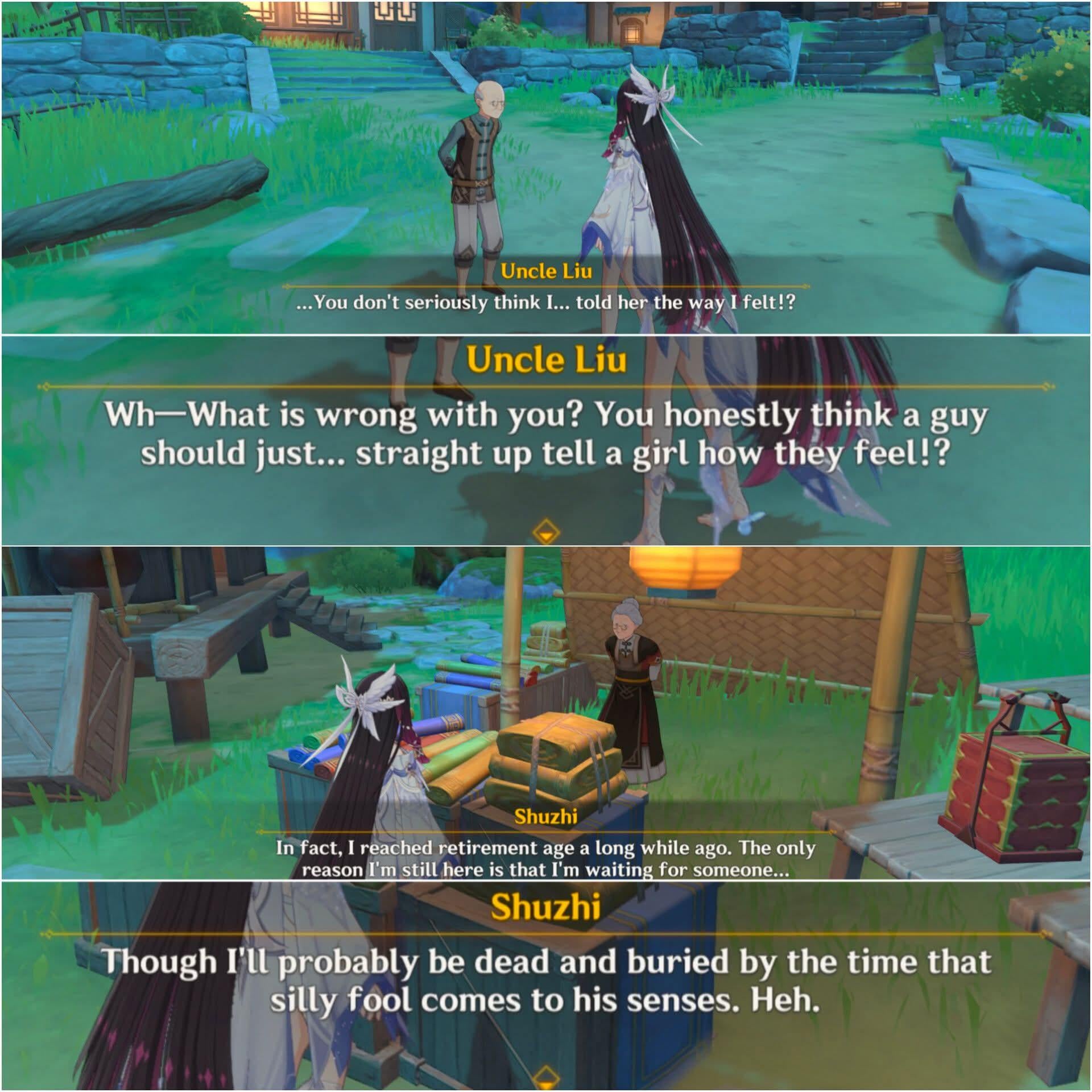 Can these two just talk to each other already? What the hell.