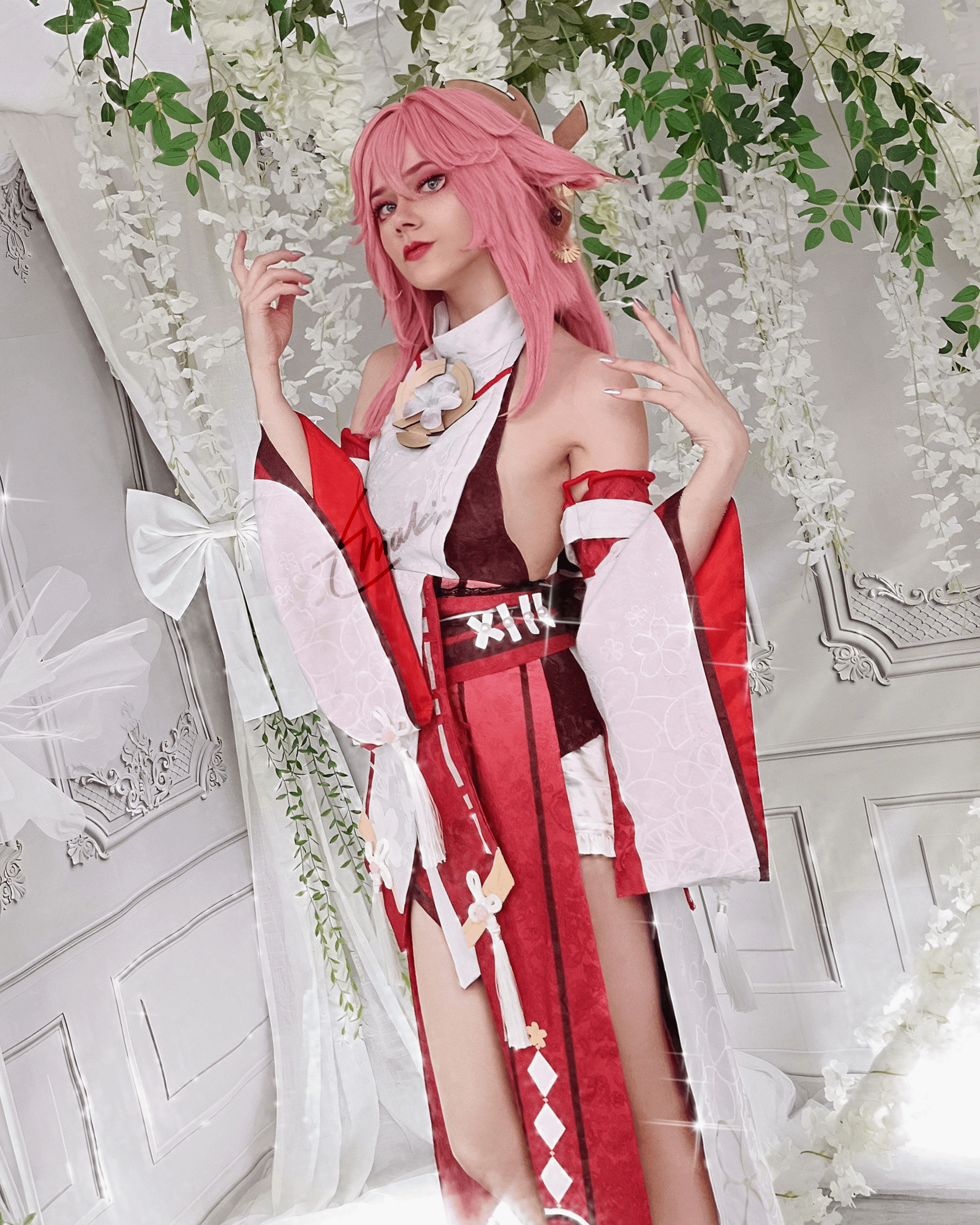 🌸Yae Miko cosplay (by thiakii)