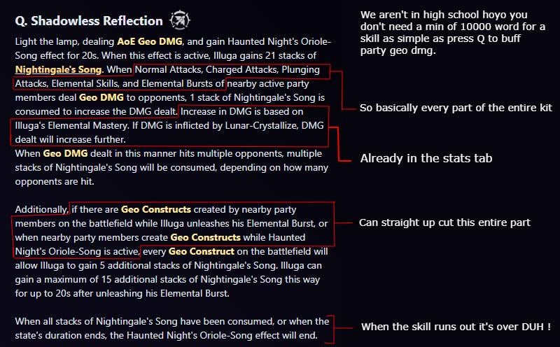Istg those skill description drives me insane, i just wanna know how the character works