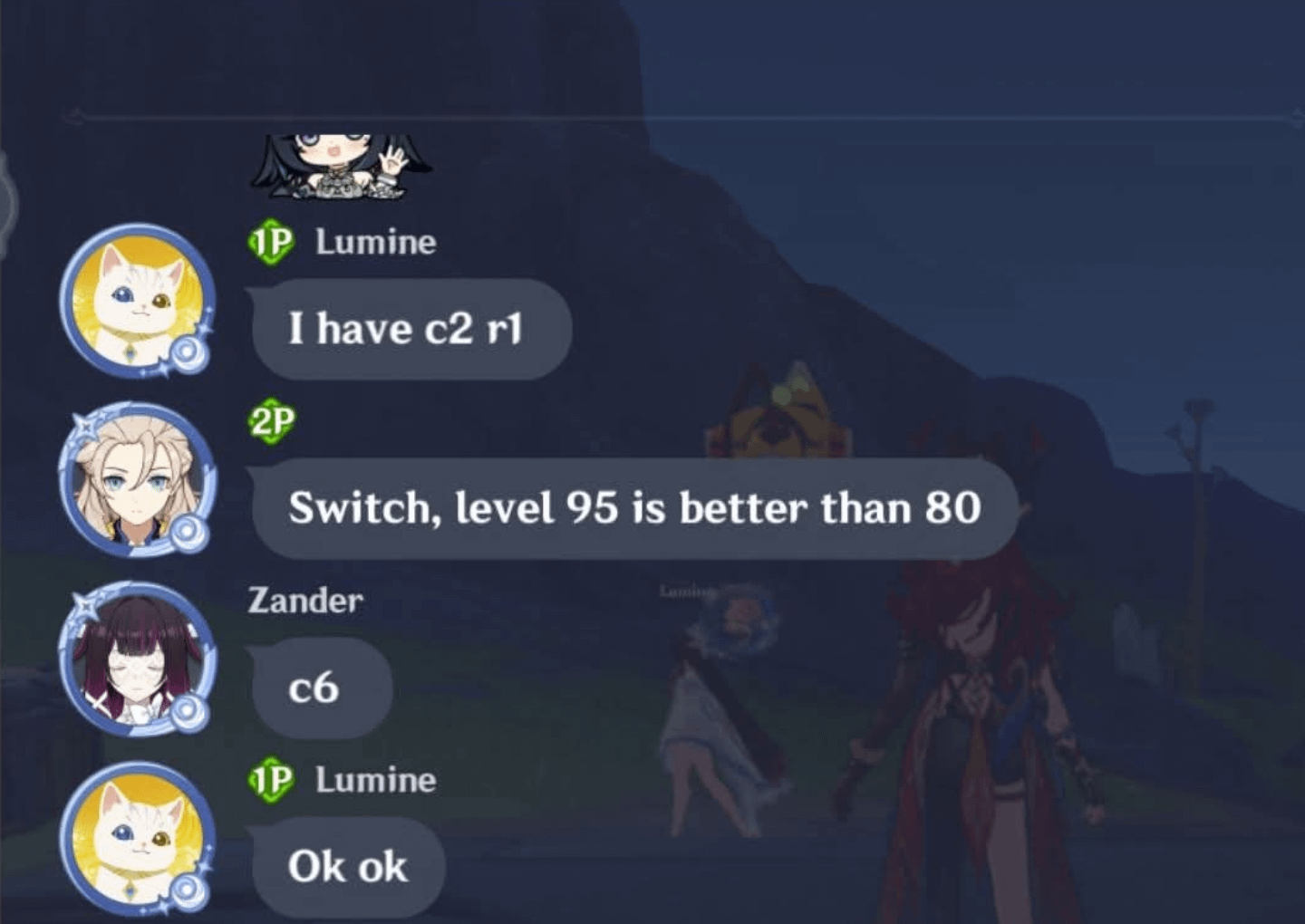 Arguing on who will use Bina