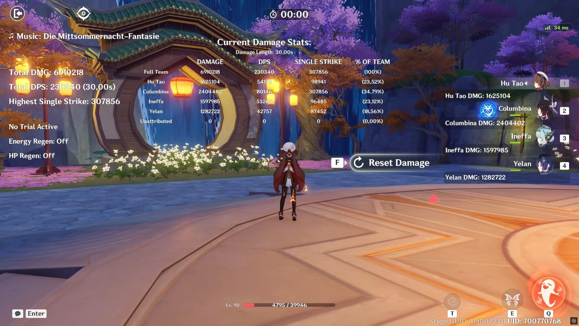 230k DPS Hu Tao wheelchair is actually crazy