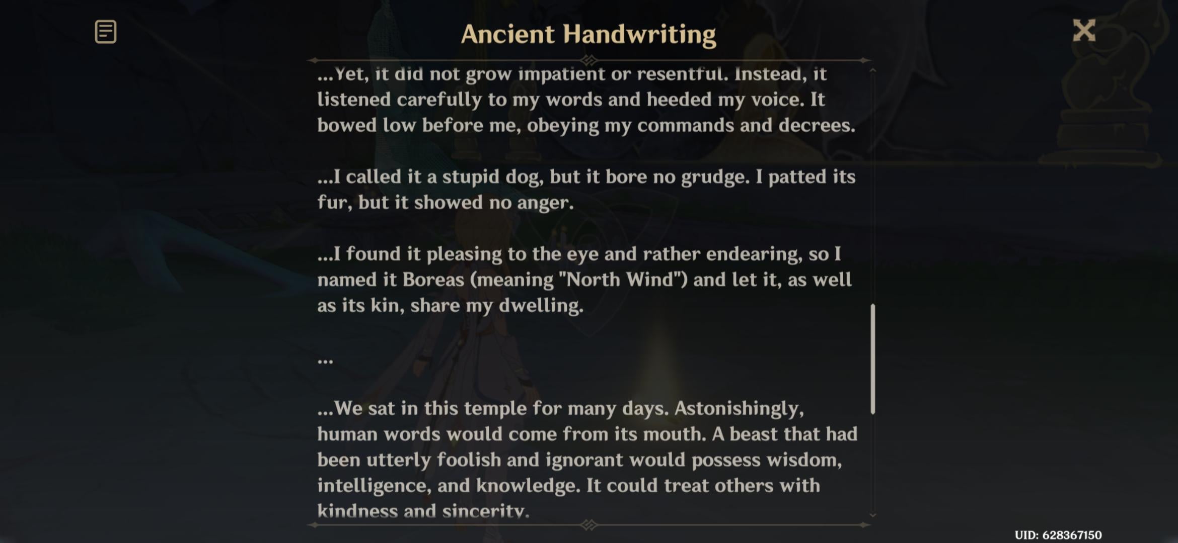 Does this mean Boreas was just a normal wolf at first?