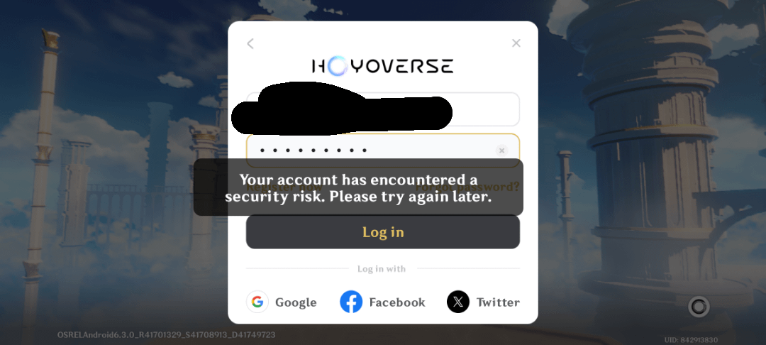 Can't login after 6 months not playing