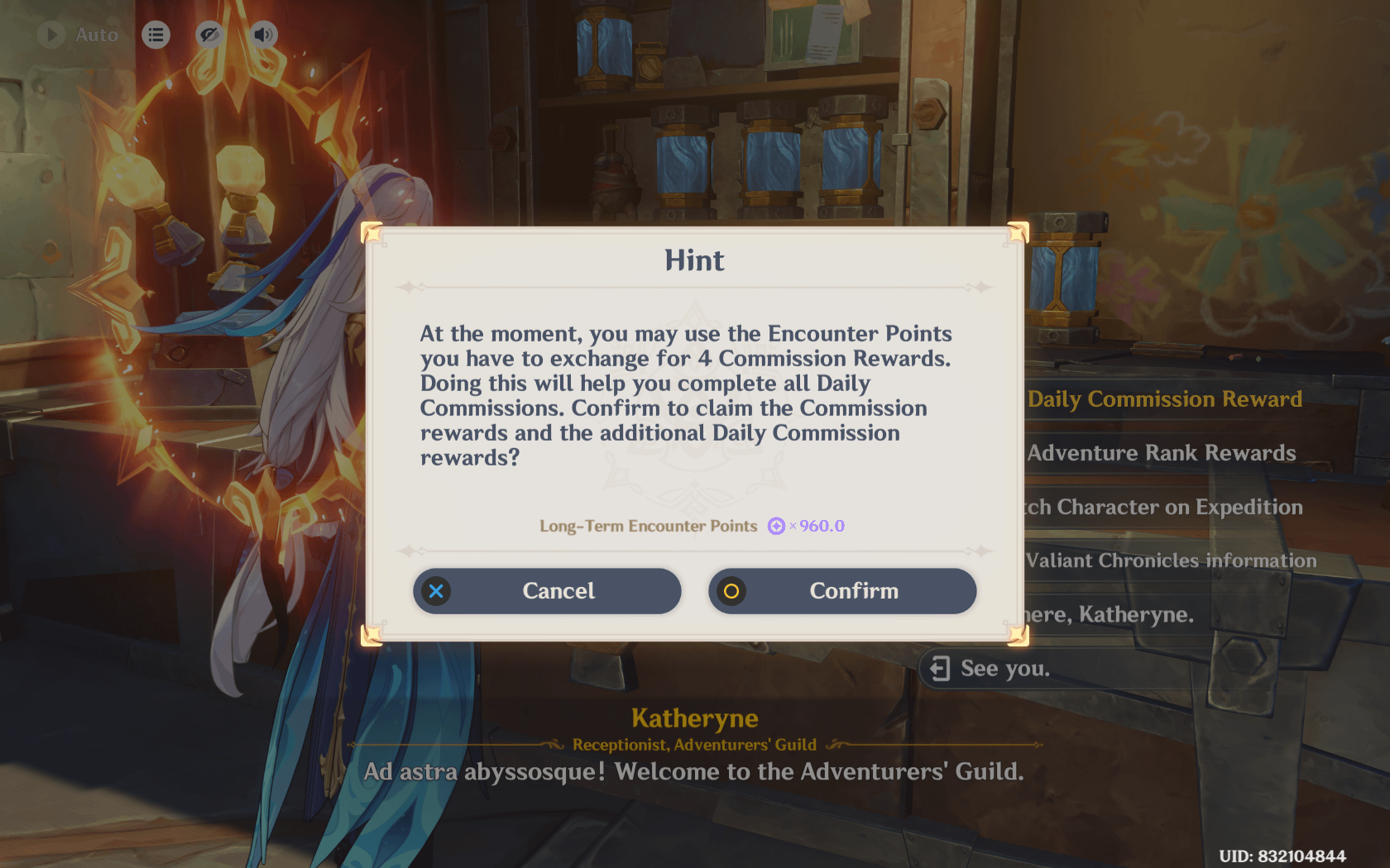 You can claim your Daily Reward directly without going inside the Adventure Handbook if you already have all Daily Commissions completed.