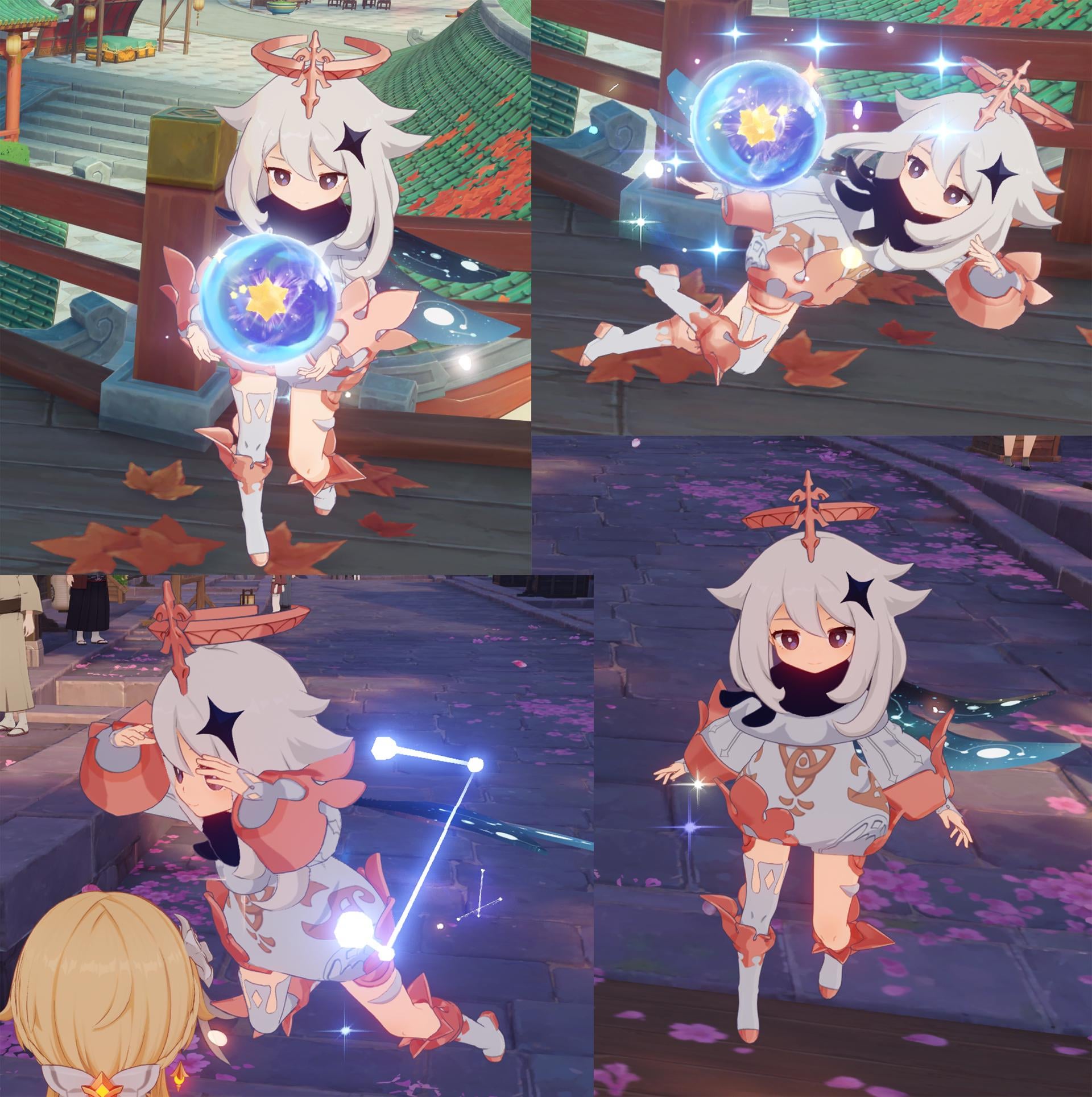 I just noticed Paimon has different animations in Miliastra Wonderland