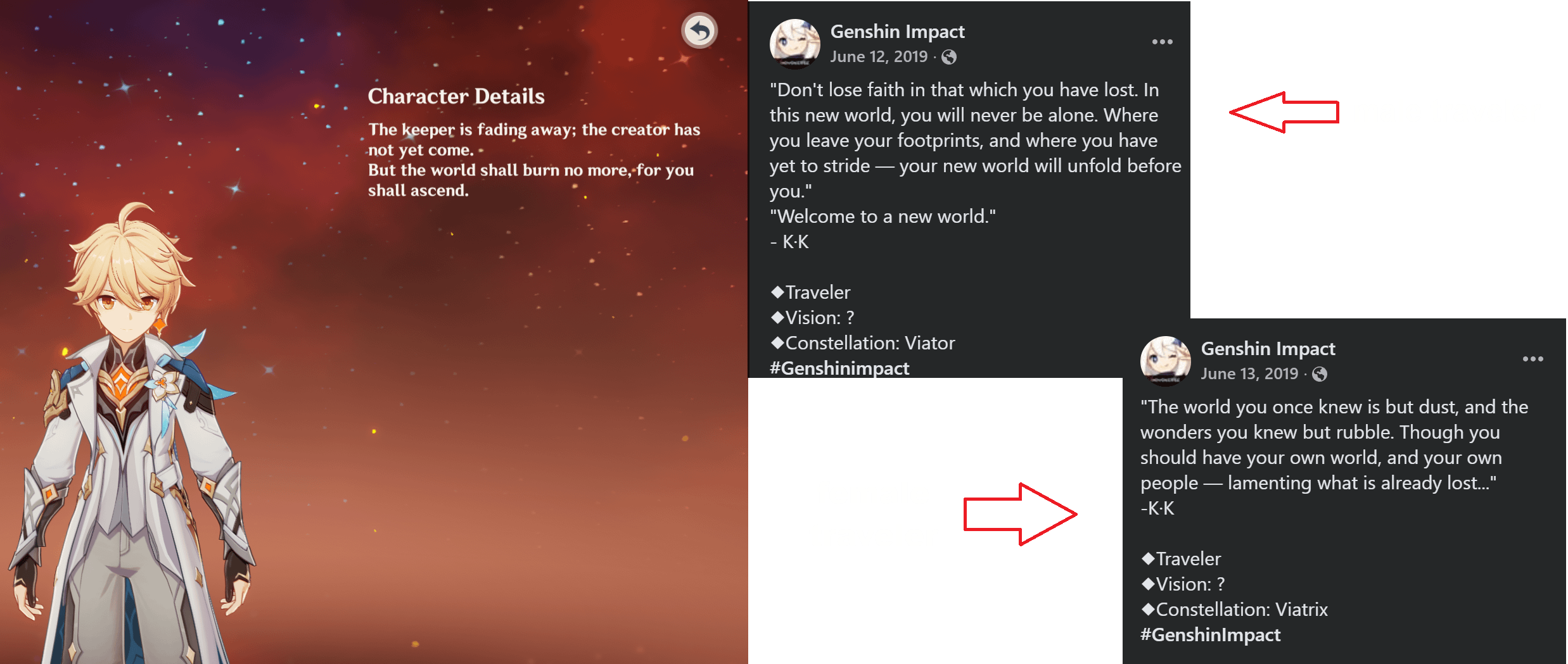 With the new context from traveler's new skin's lore. Both twin's "Character Details" and their Drip Marketing description starting to make more sense.