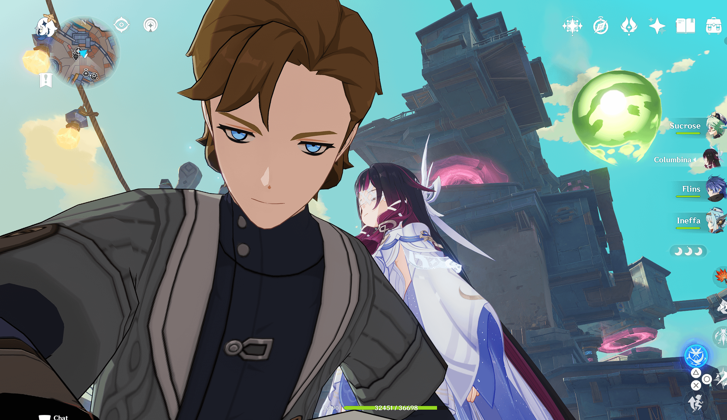 Why does this random NPC have bright blue eyes?!