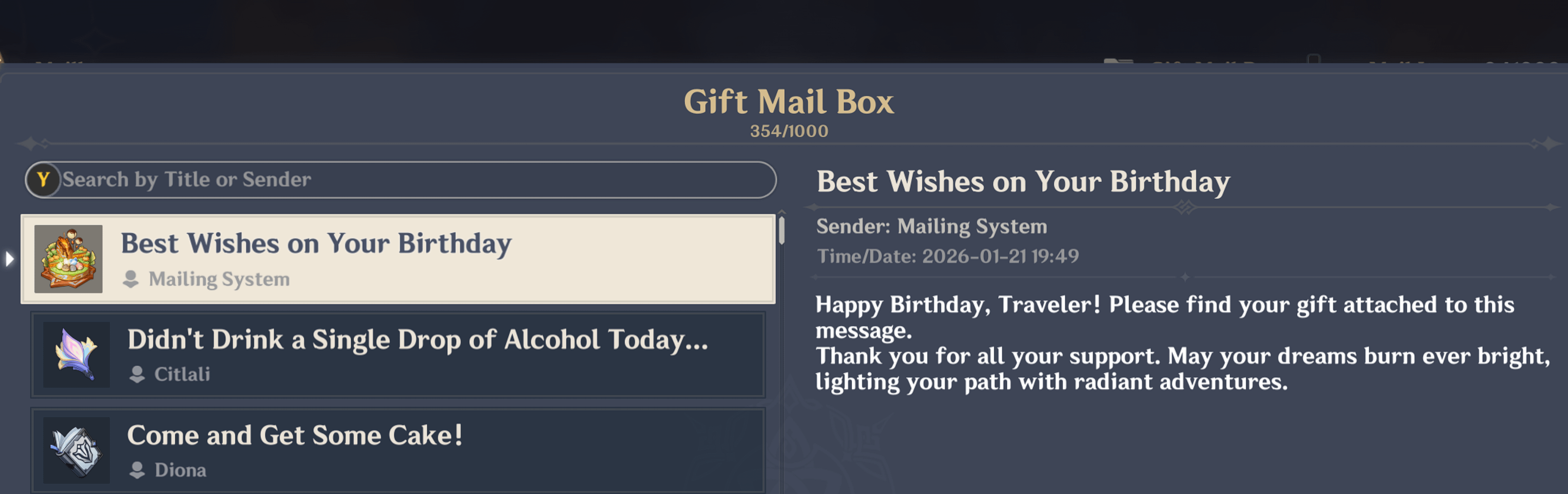 I got birthday mail today and was wondering with what character i share a birthday with. turns out i am an idiot