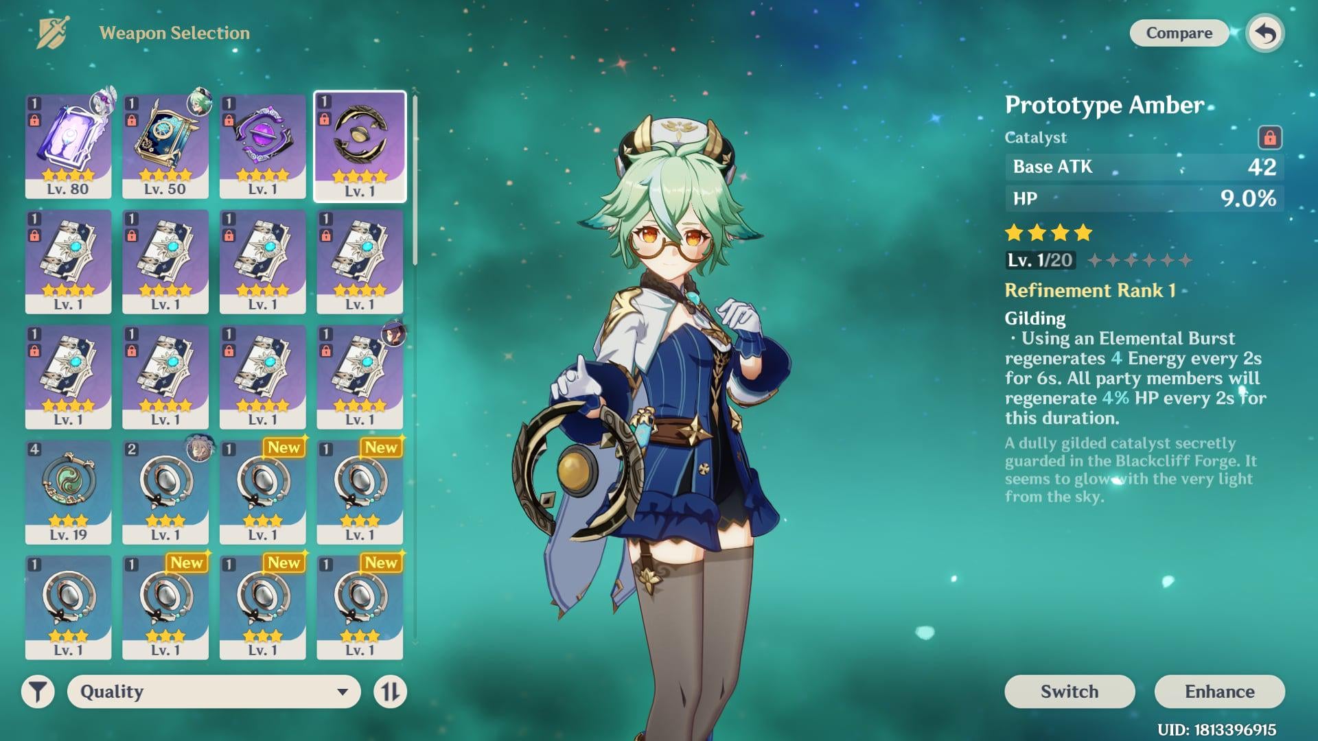 Hello what weapon should I use for Sucrose?