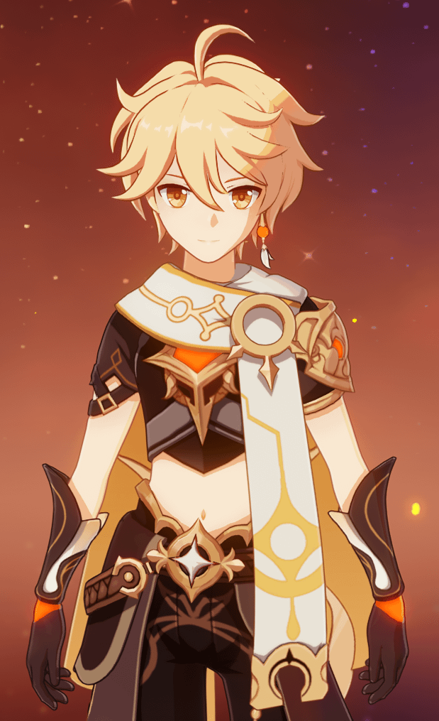 Other characters have a neutral expression by default but our boy Aether will always smile for you