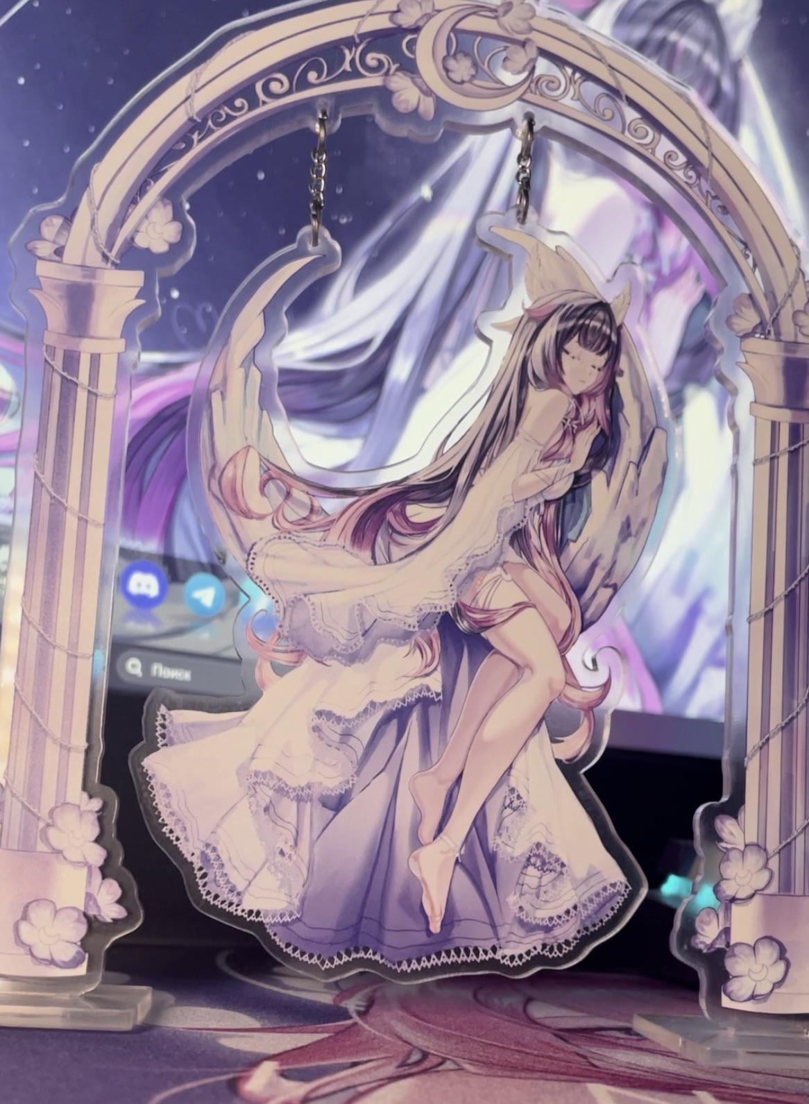 I drew an artwork of Columbina specifically to print a standee for myself