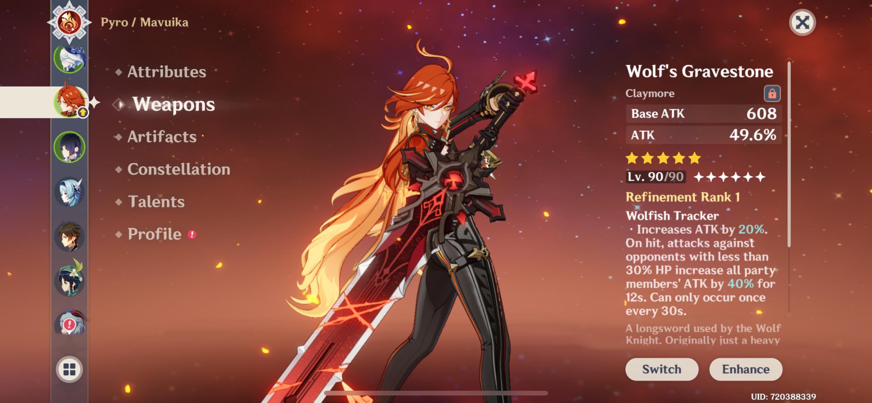 This weapon is so underrate not only stats wise but it also looks sick on her like if it was her signature I would not have doubted it