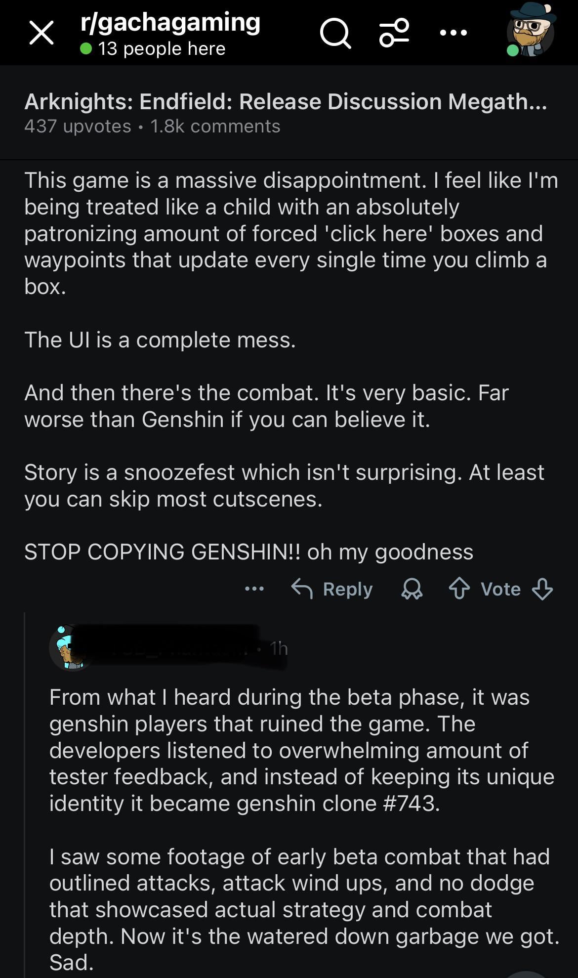 The length people go to blame Genshin for everything lol....