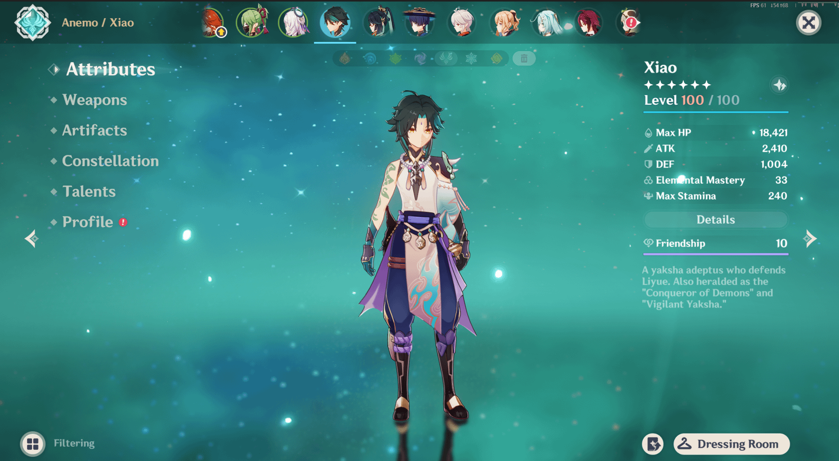 My first level 100 character for my first ever limited 5 star character after 5 years of playing since release.