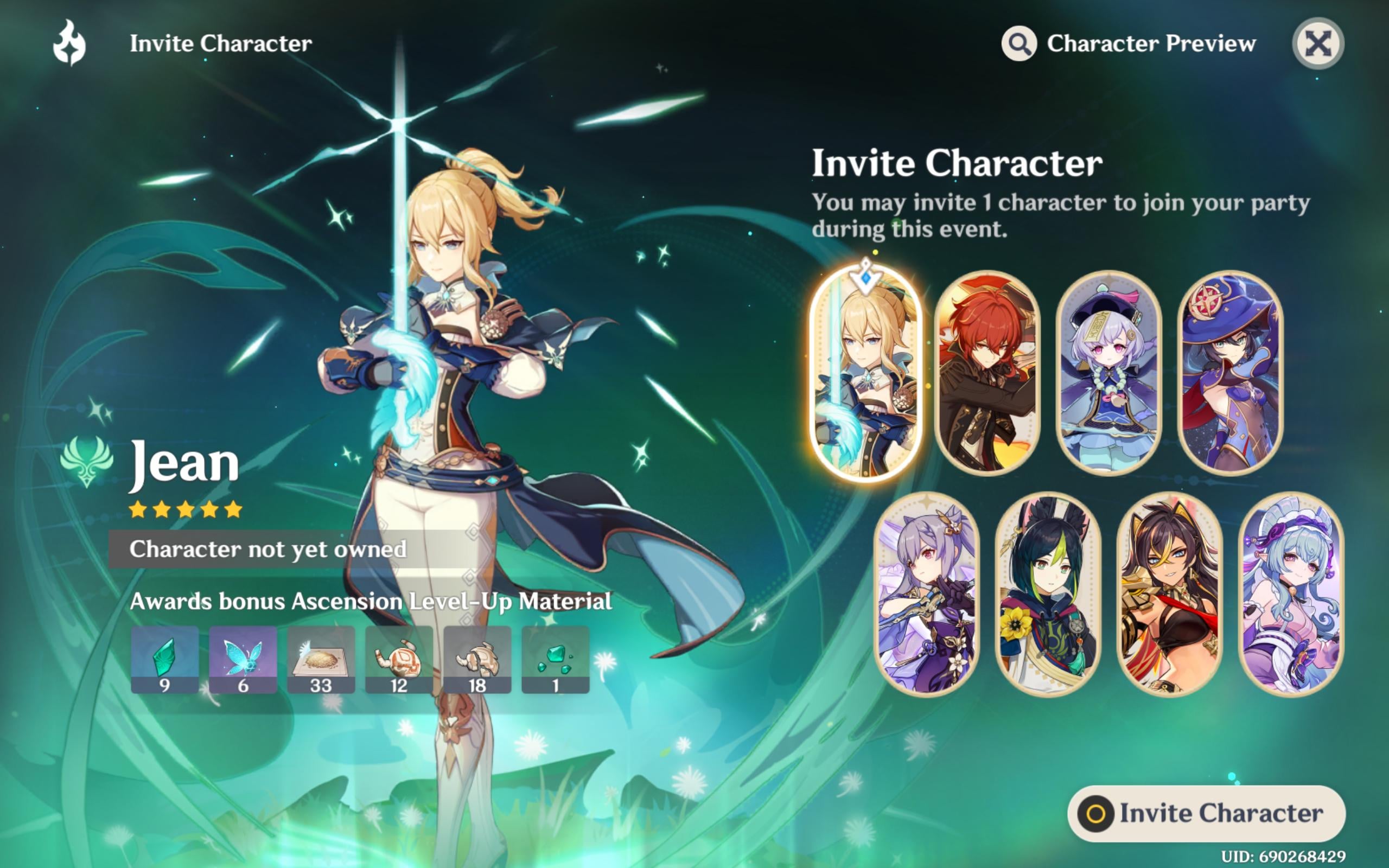 best character to pick for a no-wish account?