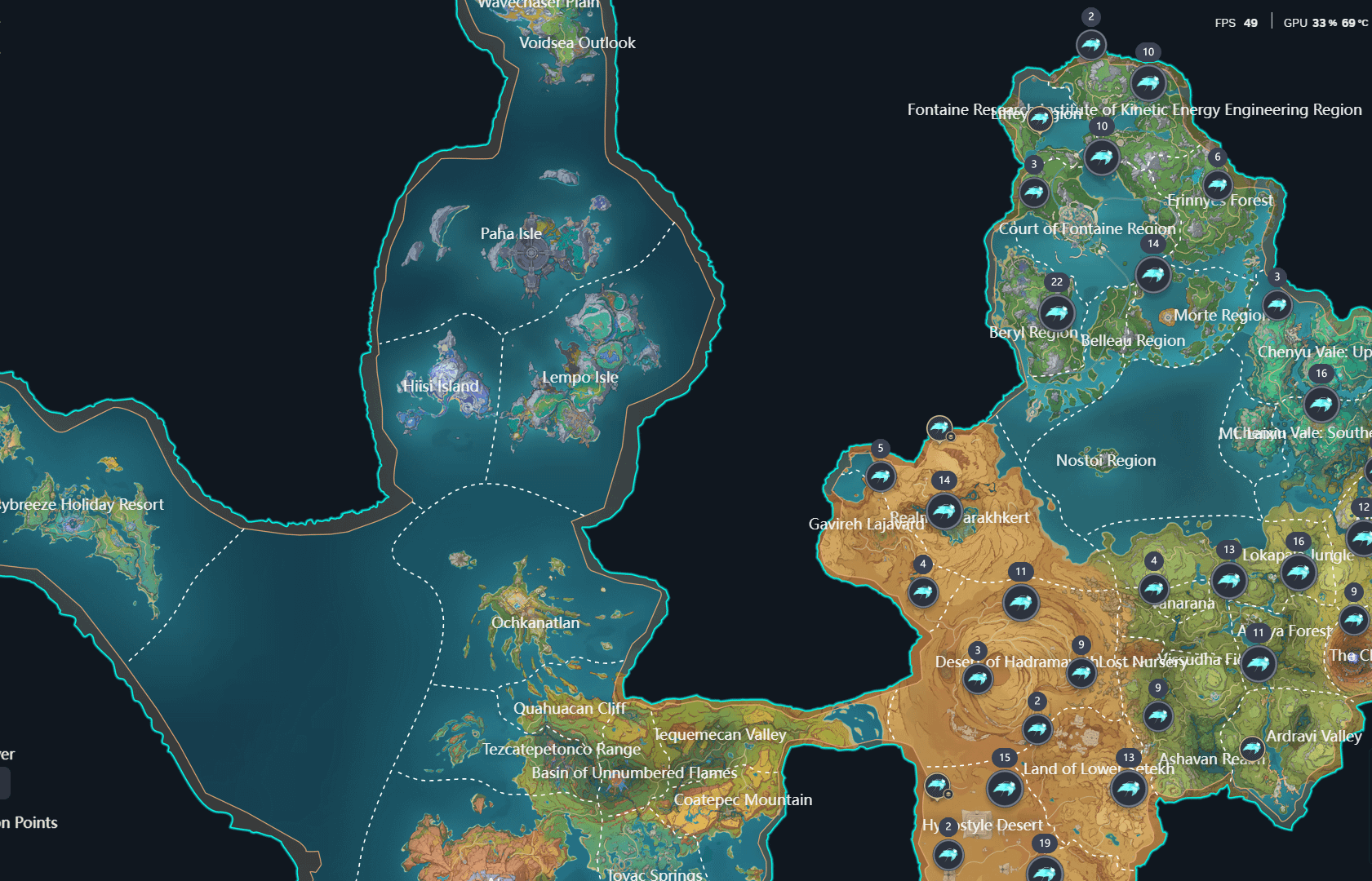 Is there an explanation on why there are no puzzle/exploration related Seelie in both Natlan and Nod-Krai?