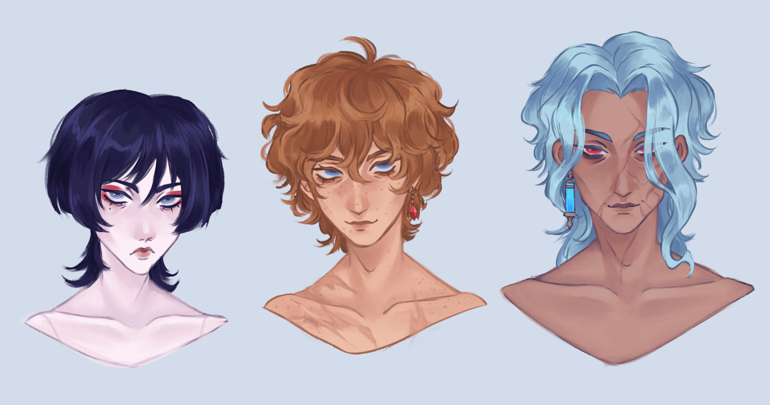 face headcanons [oc, fanart]