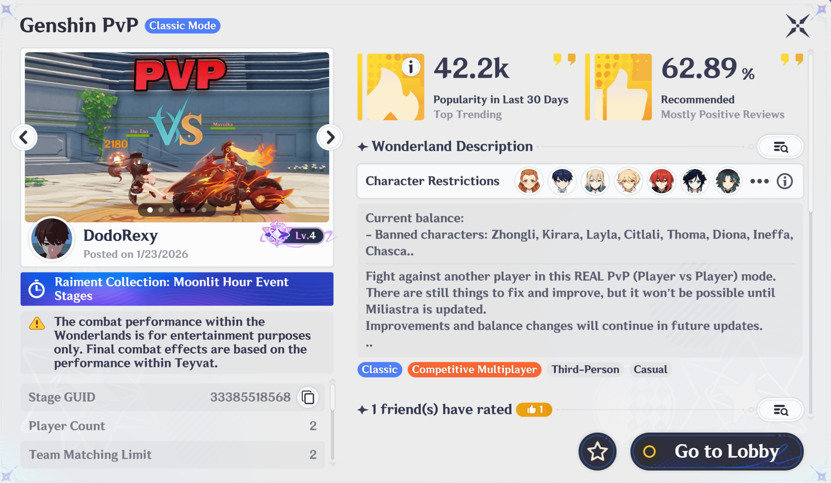I'm the creator of Genshin PvP, I want to clarify a few things and ask for feedback for balance the game.