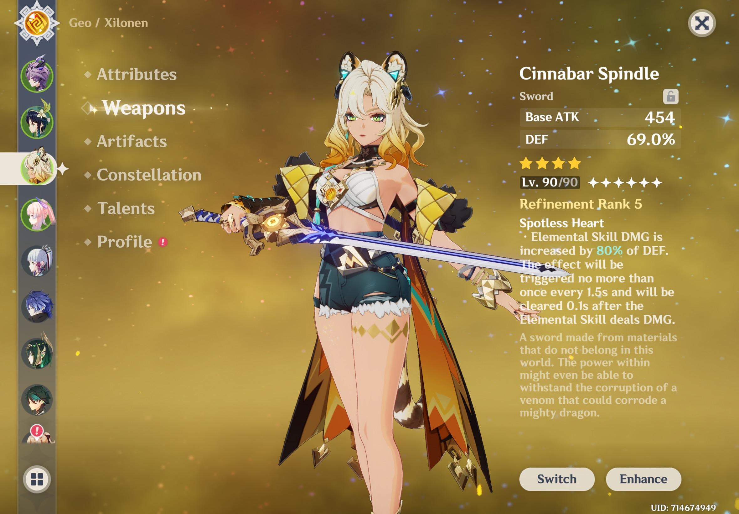Xilo weapon