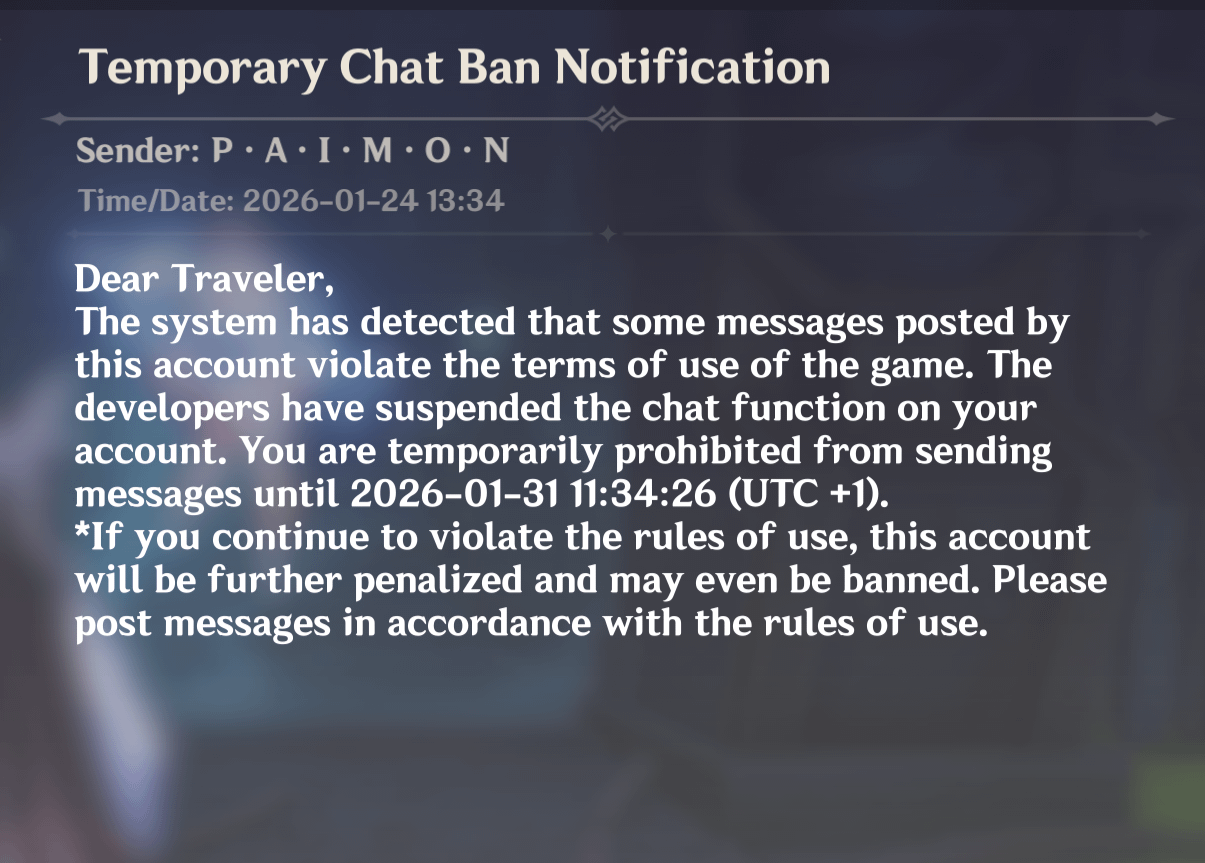 got banned for saying "fuck zandiq"