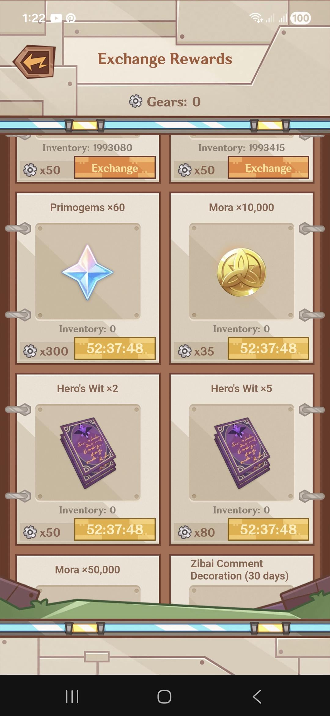Why do i have to wait to exchange for rewards in Hilichurls' machine workshop?