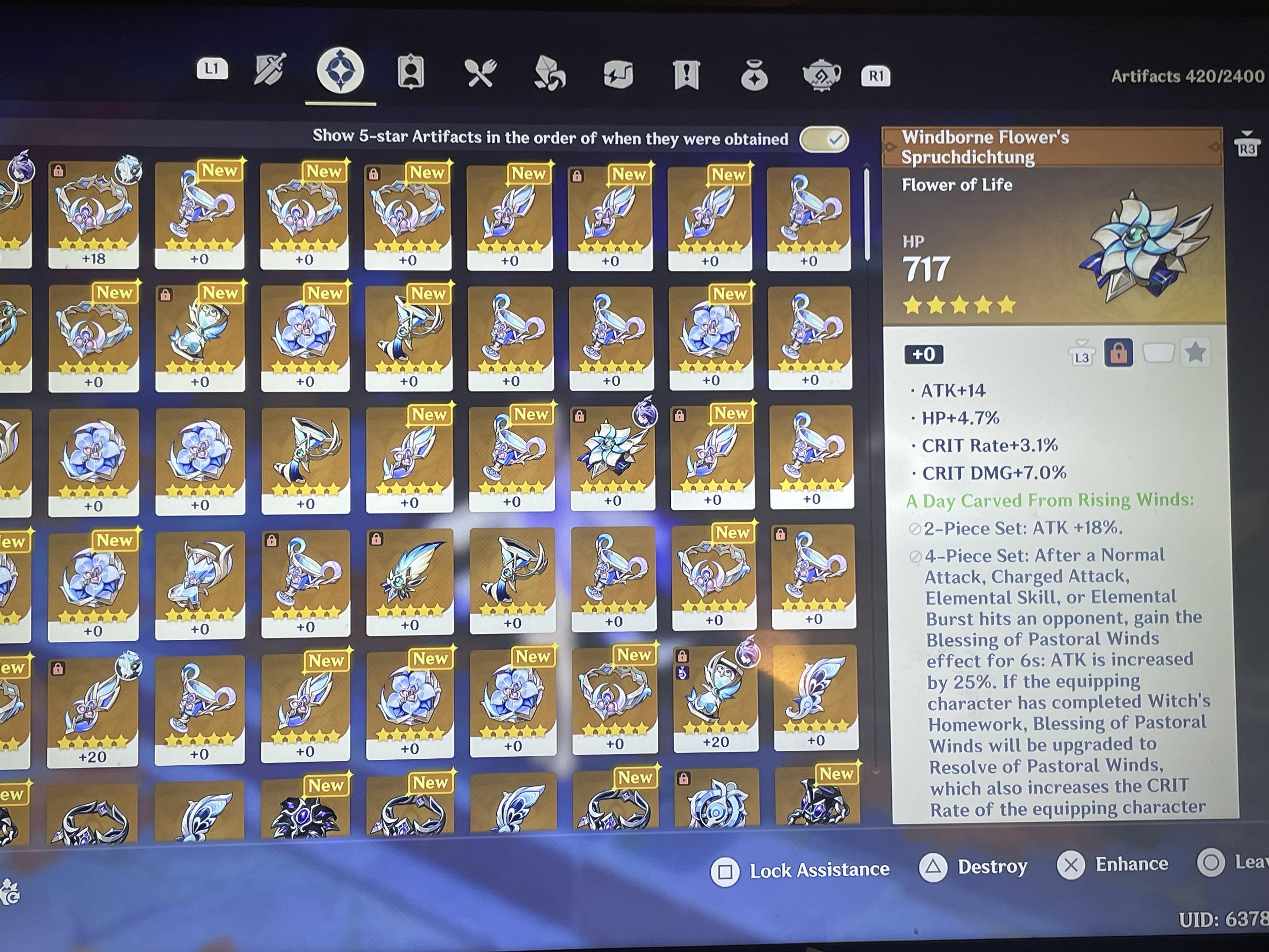 So jealous of the people with overflowing artifacts <\3