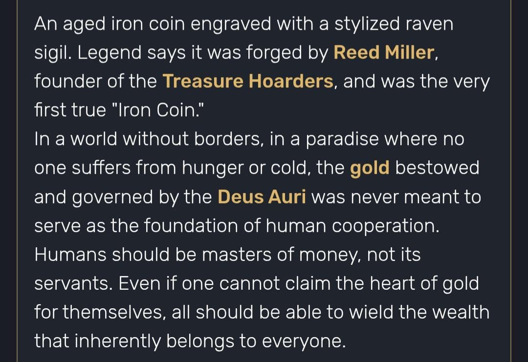 For a master thief, Reed Miller feels kinda naive. He really thinks that a world without borders and money created by humans are paradise and ignoring humans' greed.