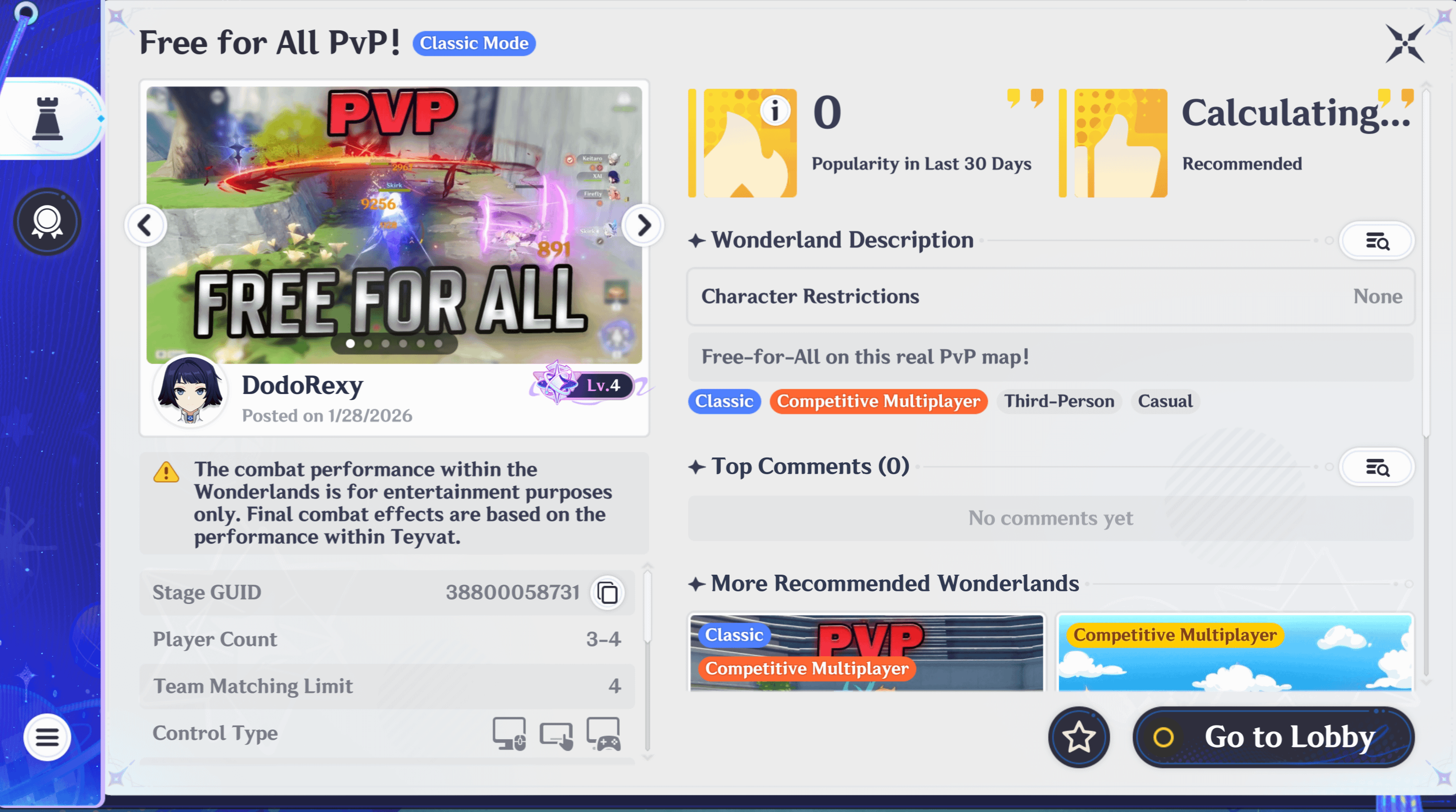 NEW Free for All PvP mode (With Teyvat Characters)