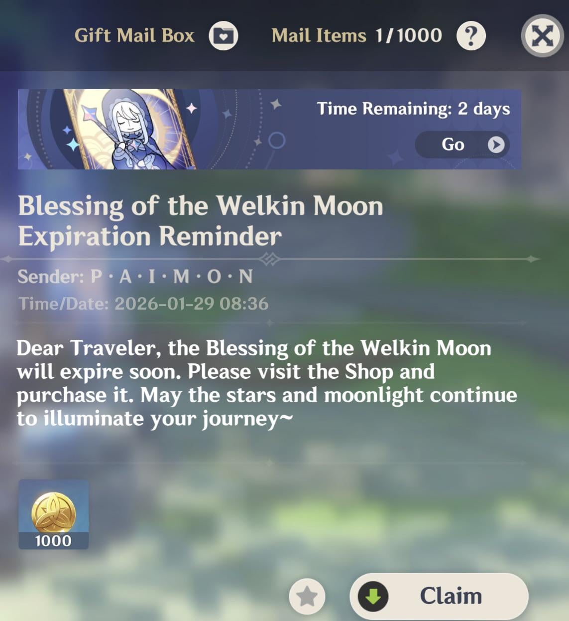 For Columbina havers the welkin reminder still has the old design, literally unplayable!