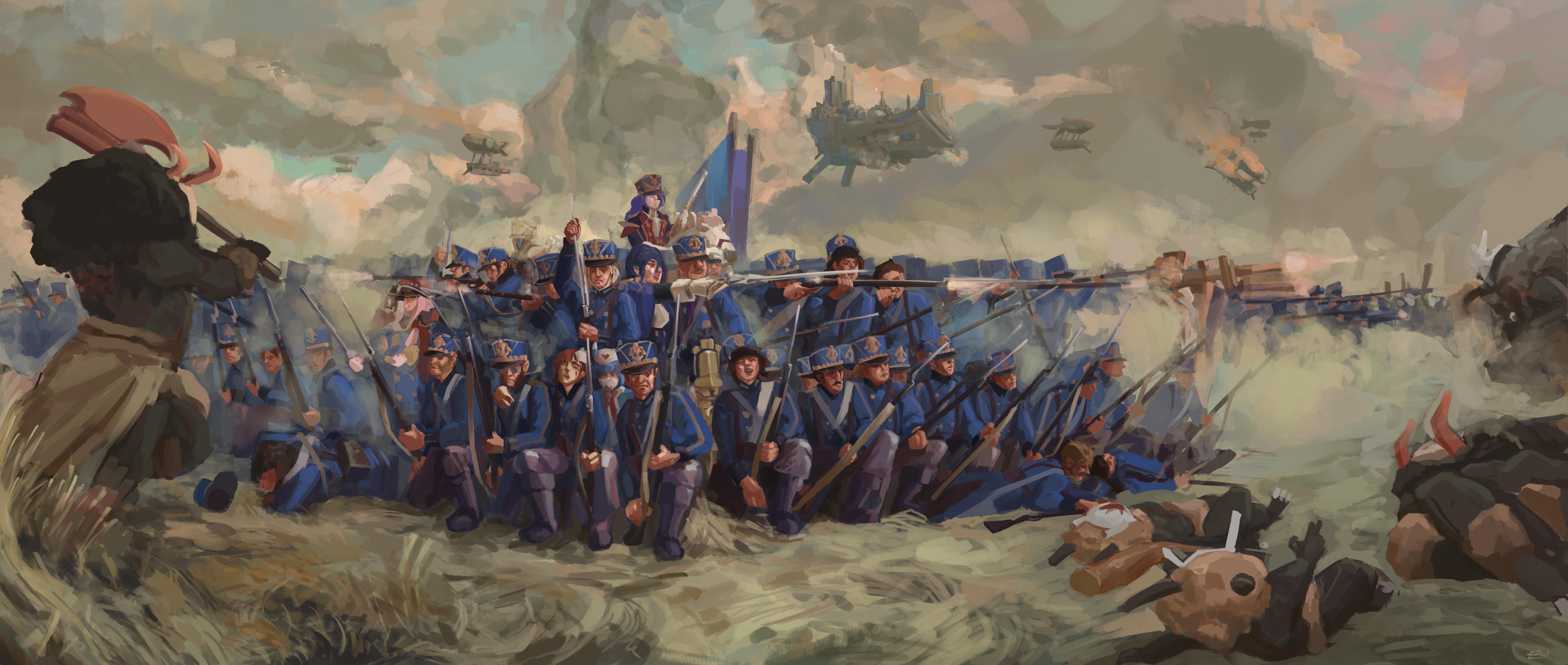Fontainian Guards in an Infantry Square