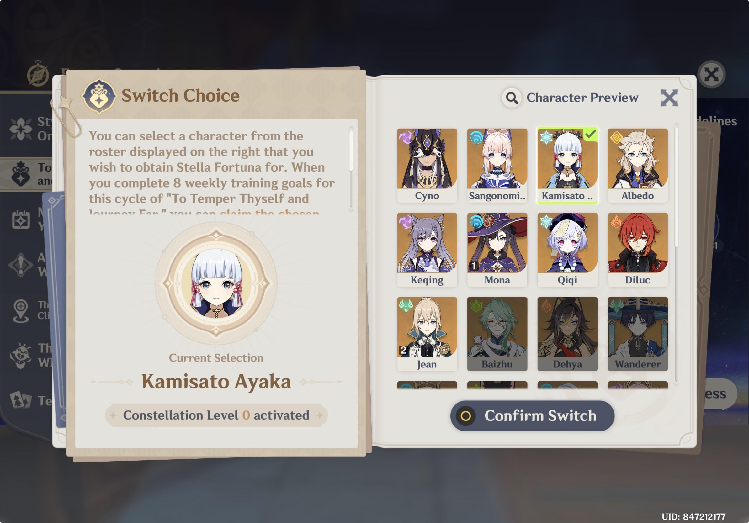 Which character should I get for Stella fortuna