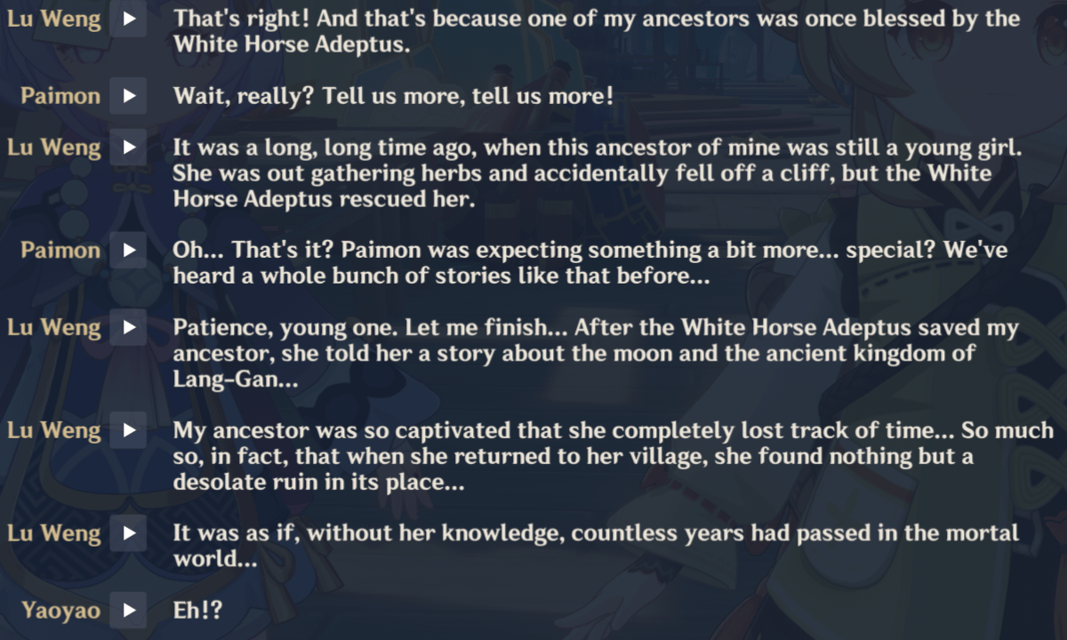 Its funny that recently I saw so many theories about the kid from Zibai teaser being Qiqi and the story starts with this lore drop