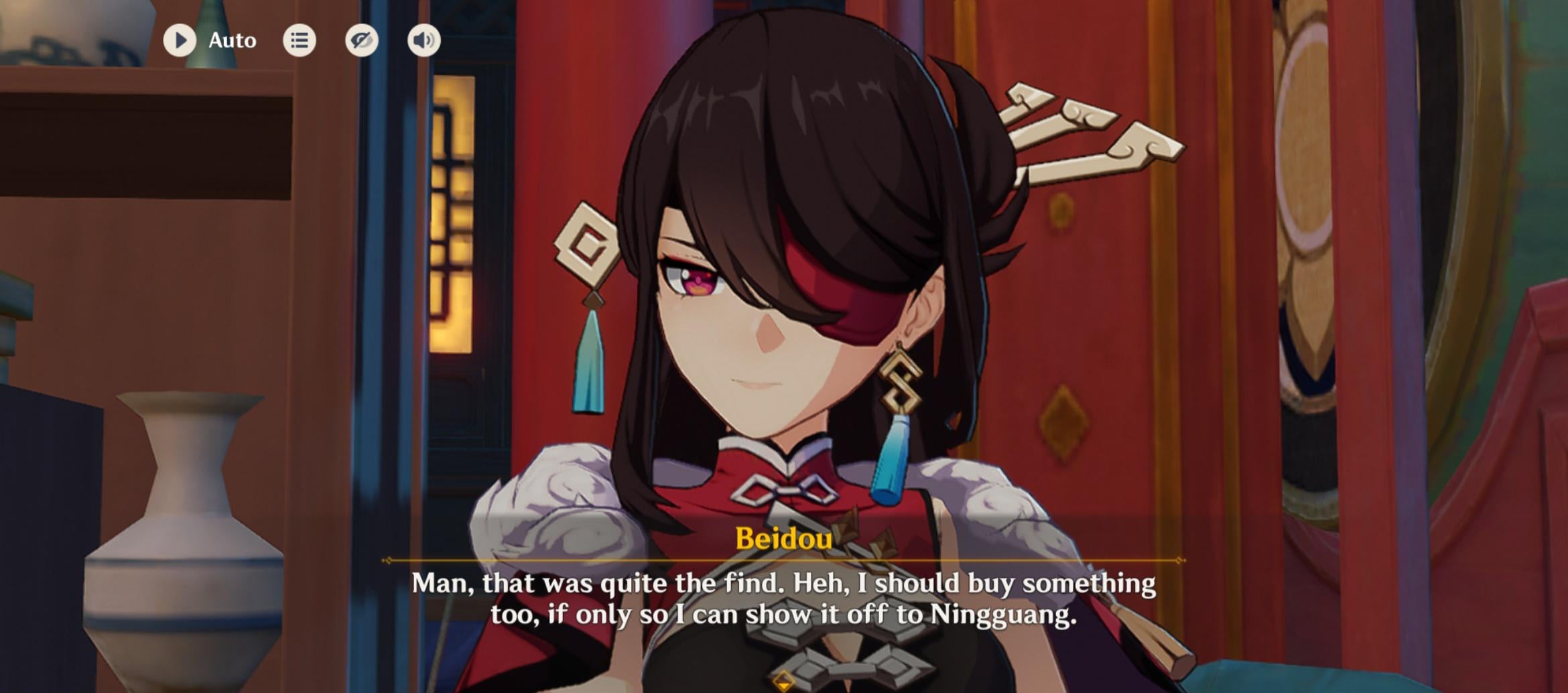 thinking about buying something to her wife