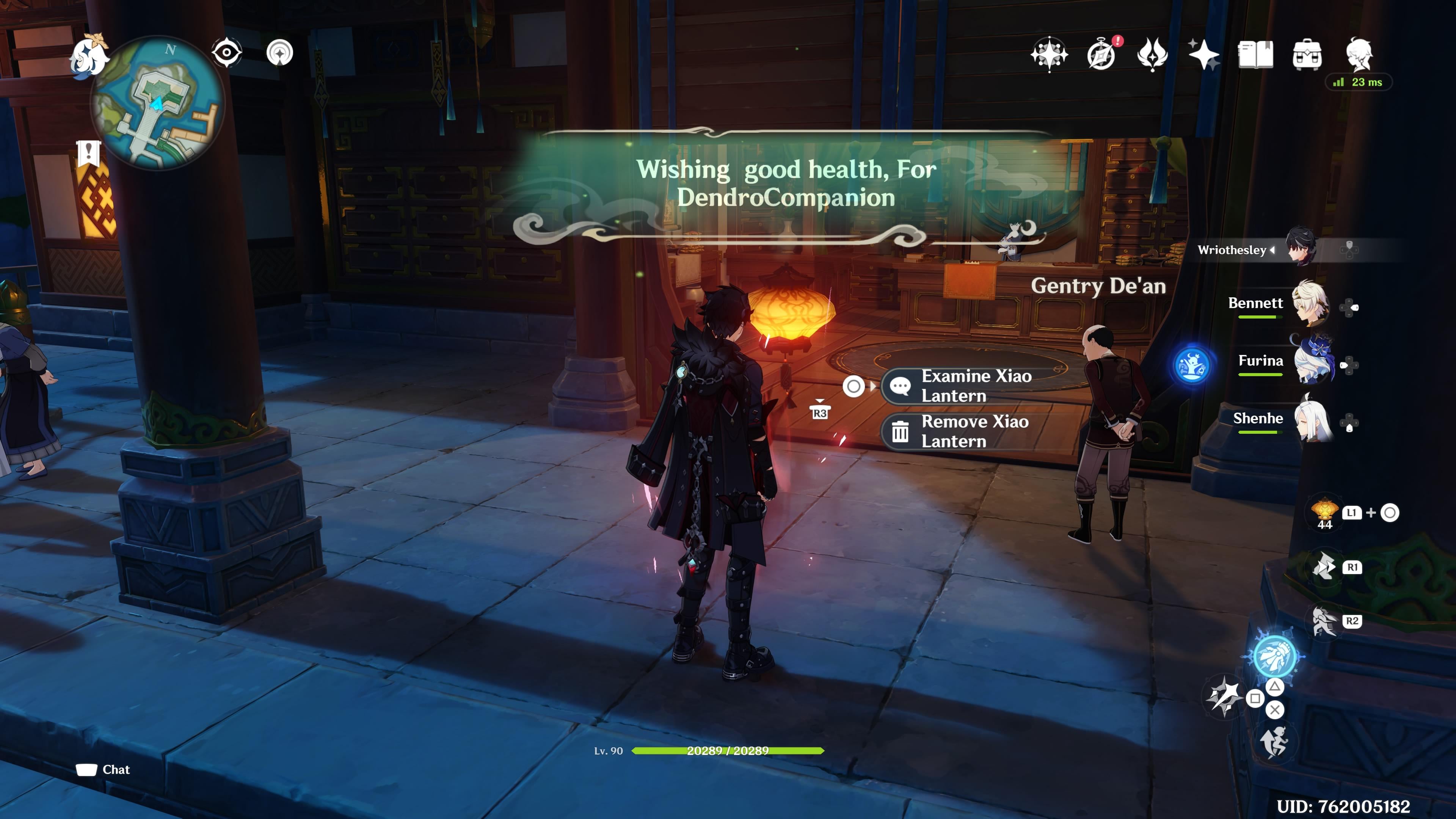 Left our doctor a lantern :)