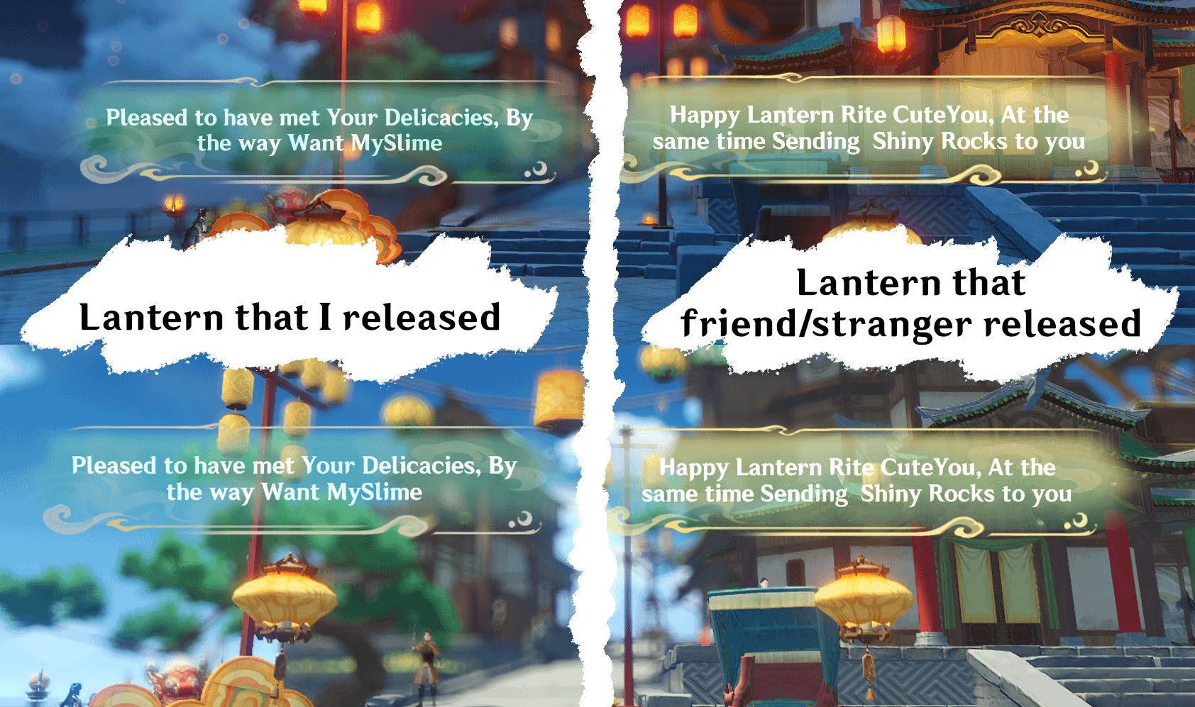 A nice subtle difference with the text bubbles