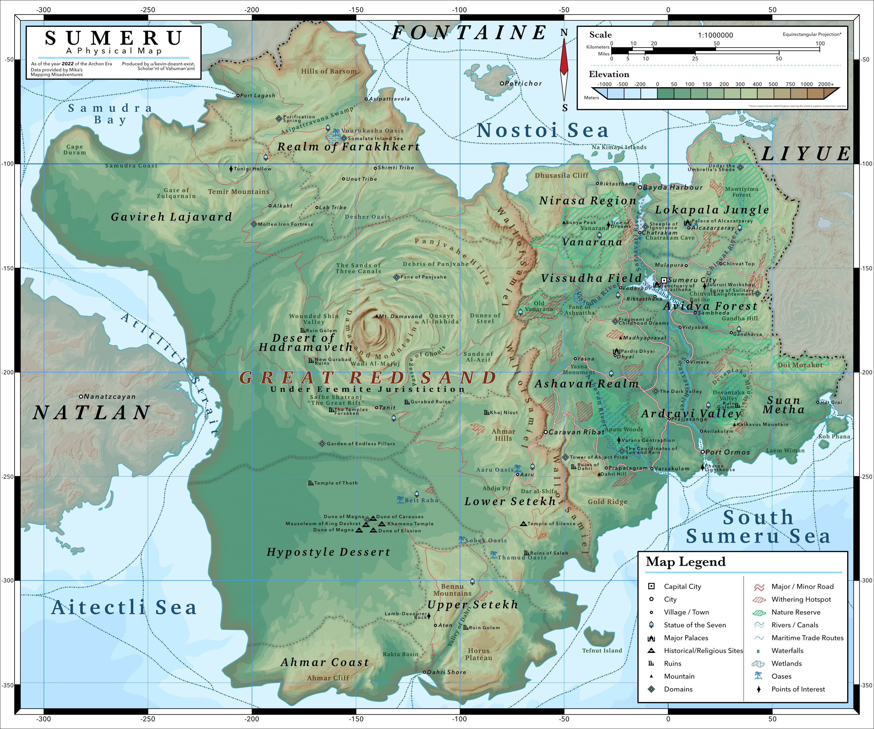 A Physical Map of Sumeru