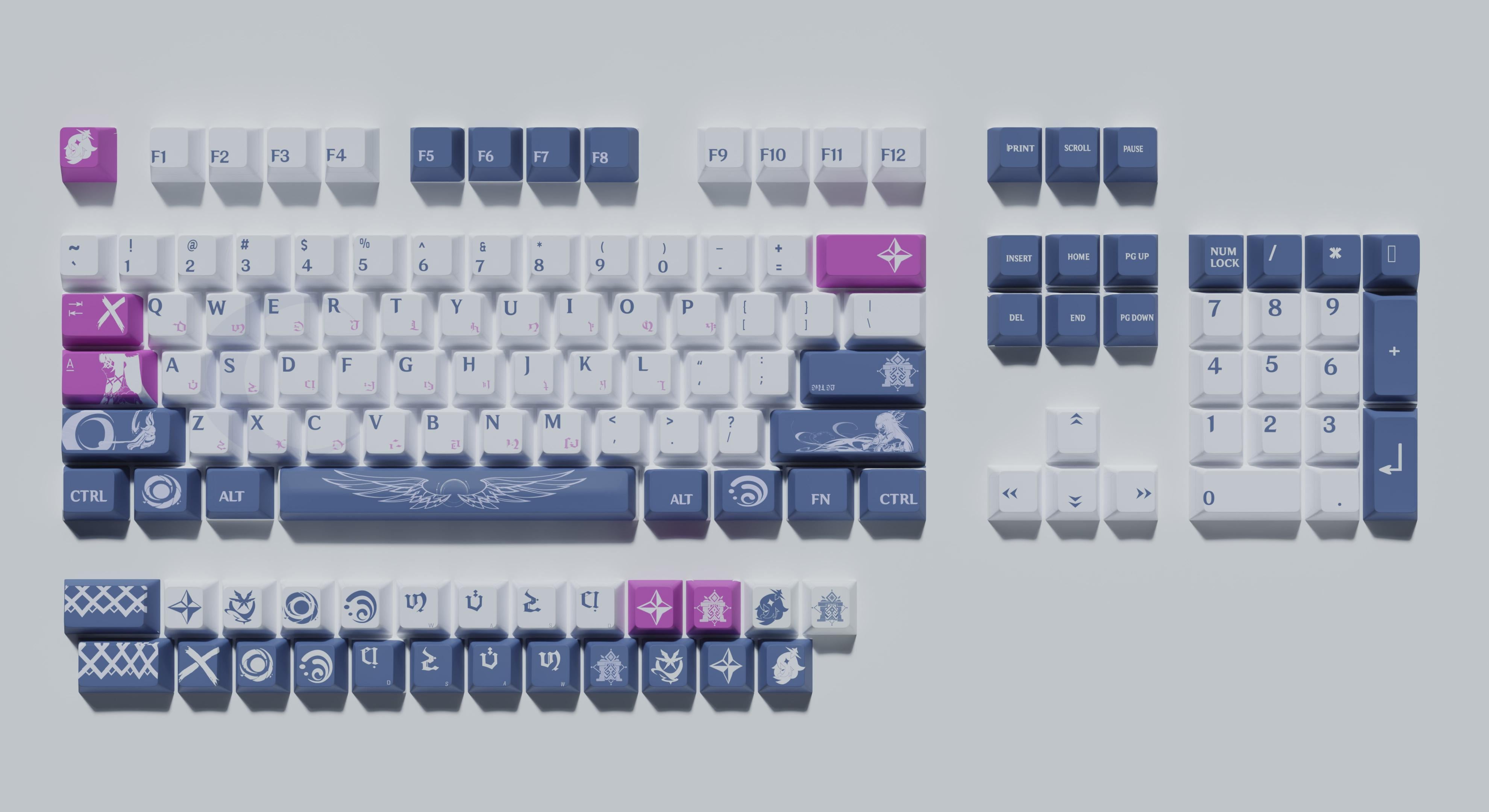 I made a Keycap Set for Columbina!