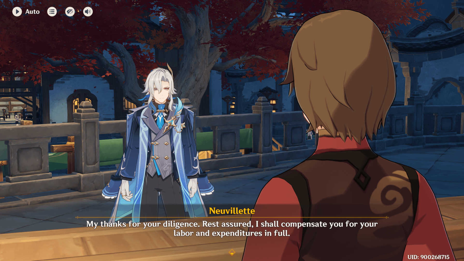 A reminder that you can meet Neuvillette in Chenyu Vale during lantern rite