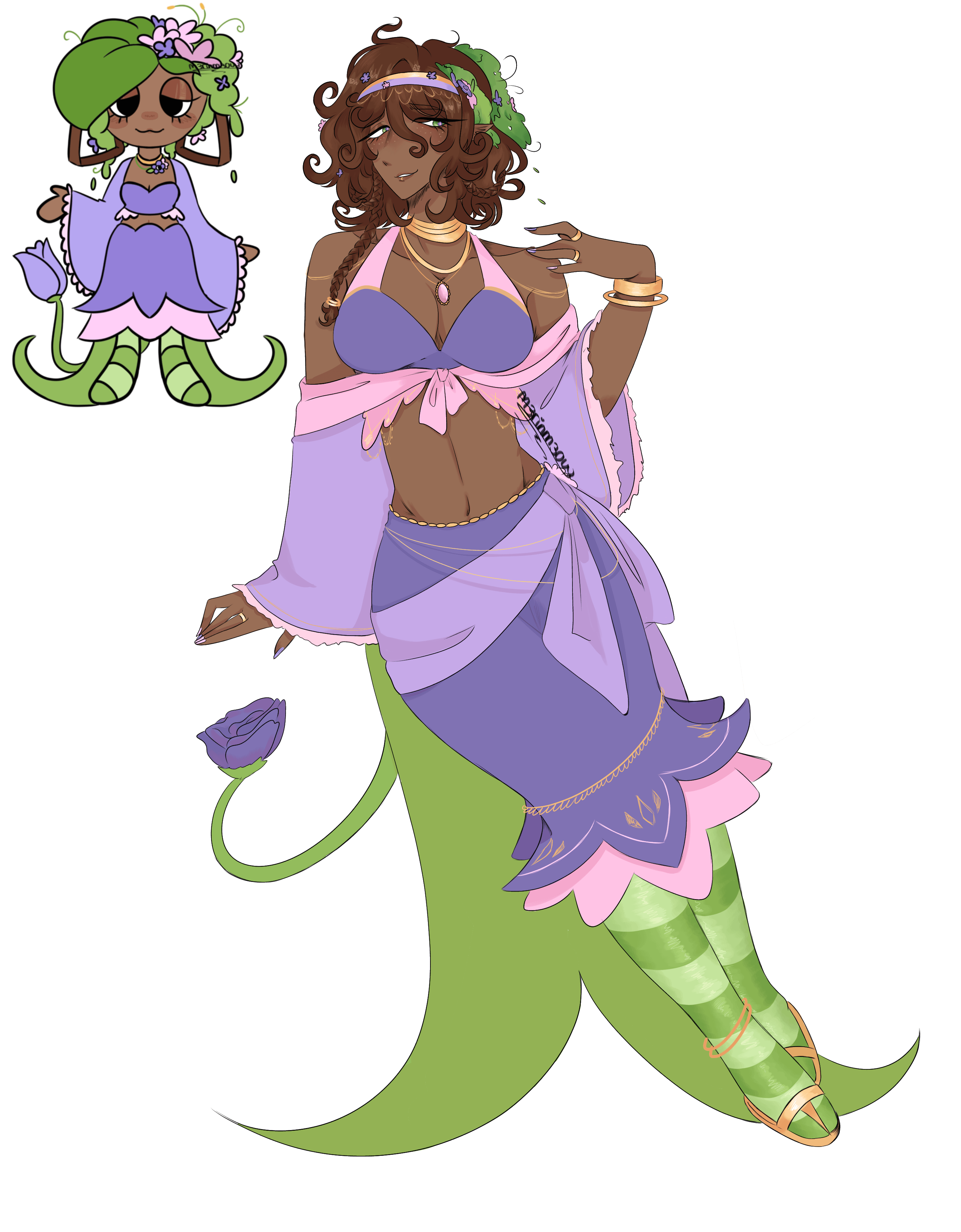 I was bored and kinda drew this idk if I should make her less plain..or not