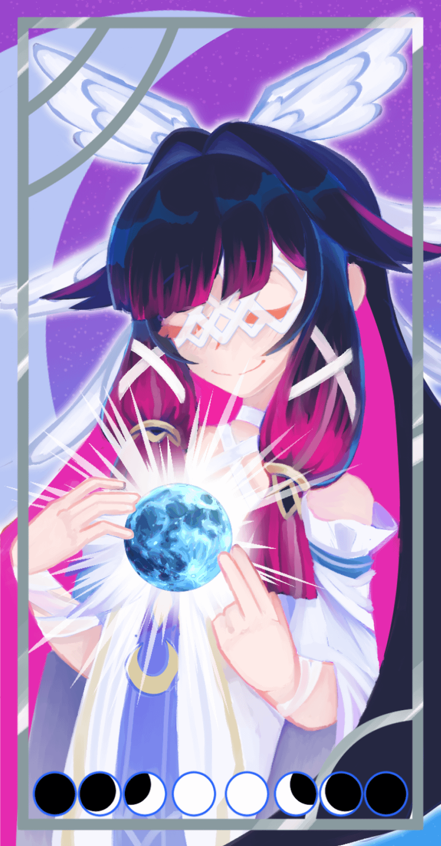 I really Love Colombina so i drew her as a Holy Card