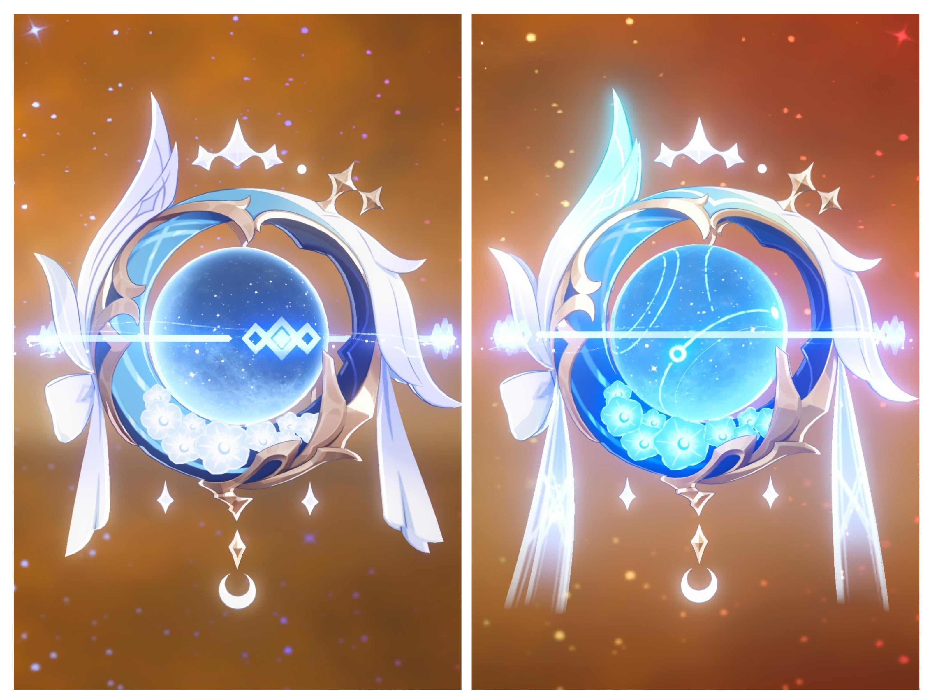 Nocturne's Curtain Call (Columbina's weapon) Lvl 1 vs Lvl 90. What is the main difference?